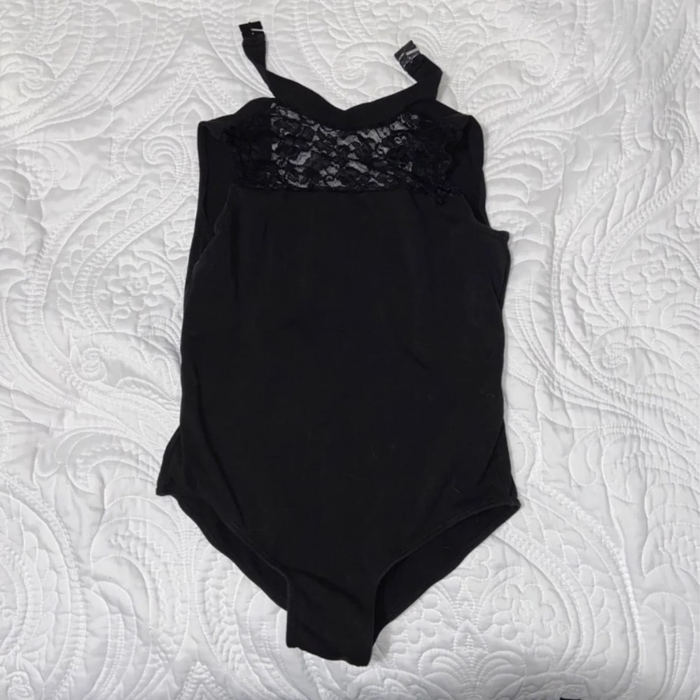 black leotard